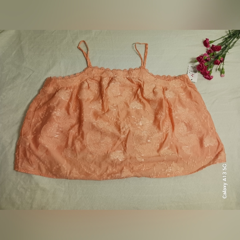 Orange Tank Top Women Size:2X by Ophelia Roe